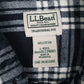 Mens Grey L.L.Bean Flannel  Shirt