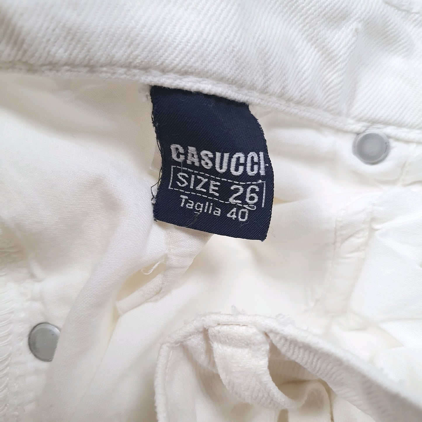 Womens White Casucci   Jeans