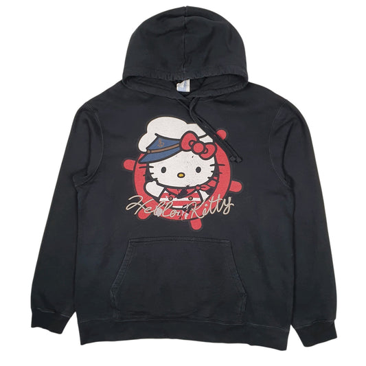 Mens Black Port & Company Hello Kitty Hoodie Jumper