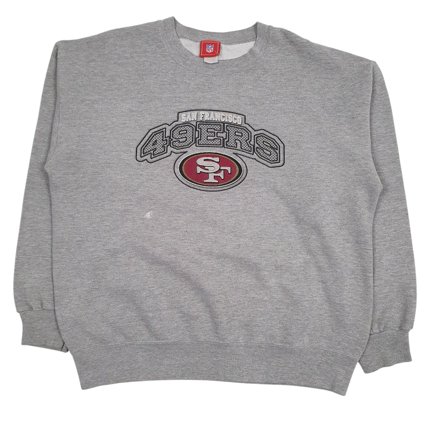 Mens Grey NFL San Francisco 49ers Crewneck Jumper