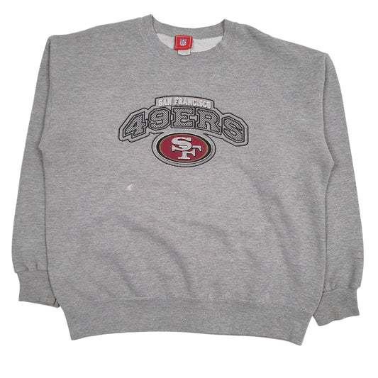 Mens Grey NFL San Francisco 49ers Crewneck Jumper
