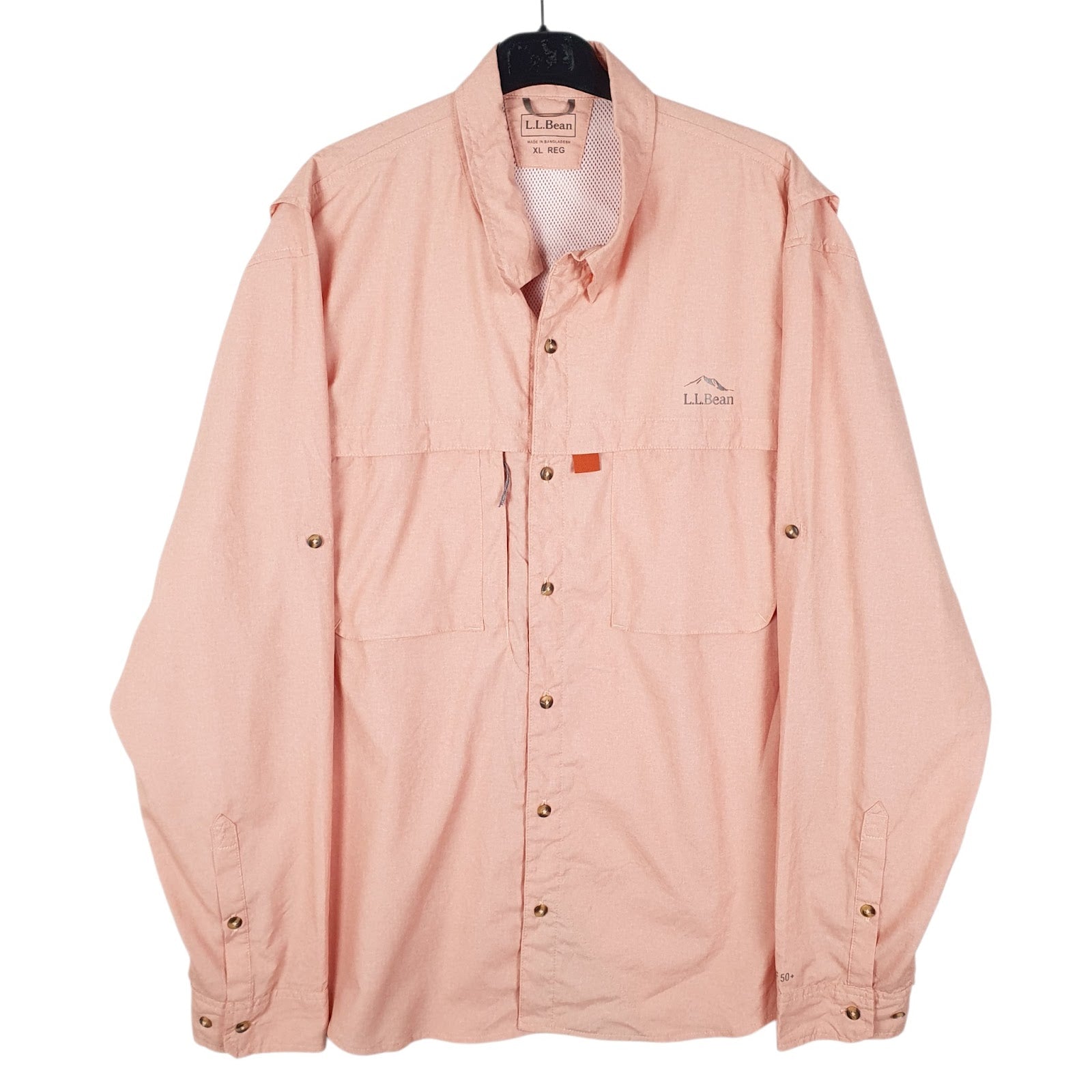 Mens Pink L.L.Bean  Long Sleeve Shirt