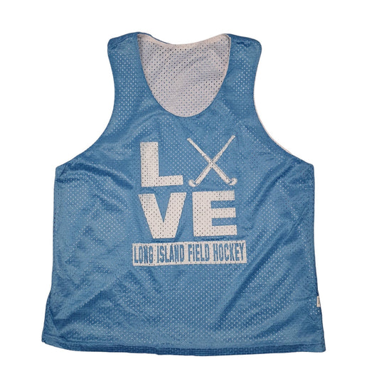 Mens Blue Unbranded Long Island Field Hockey Vest Sleeveless T Shirt