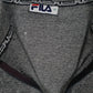 Mens Grey Fila Quarter Zip  Polo Shirt