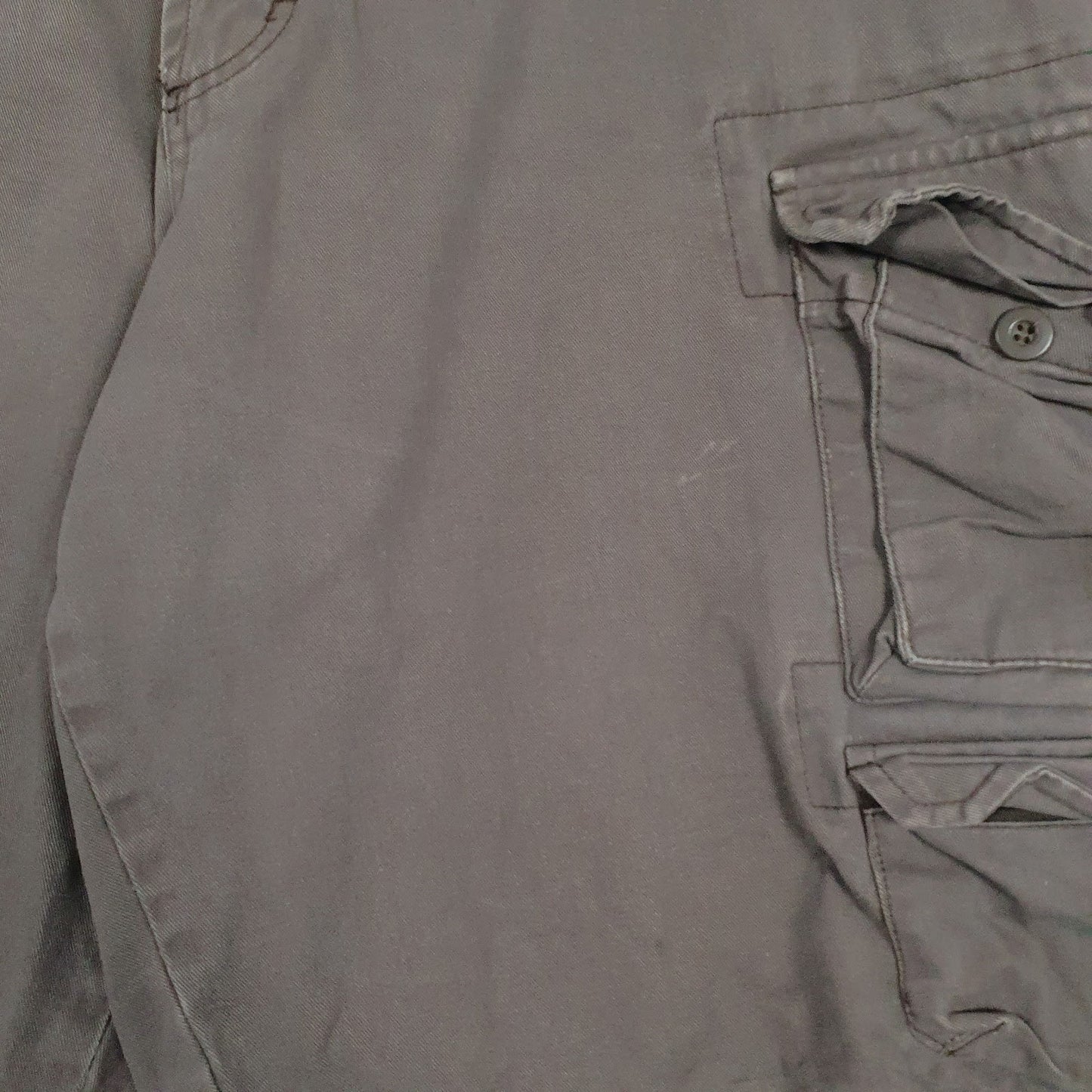 Mens Grey Lee Dungarees  Shorts