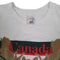 Mens White Fruit Of The Loom Canada Cardigan T Shirt