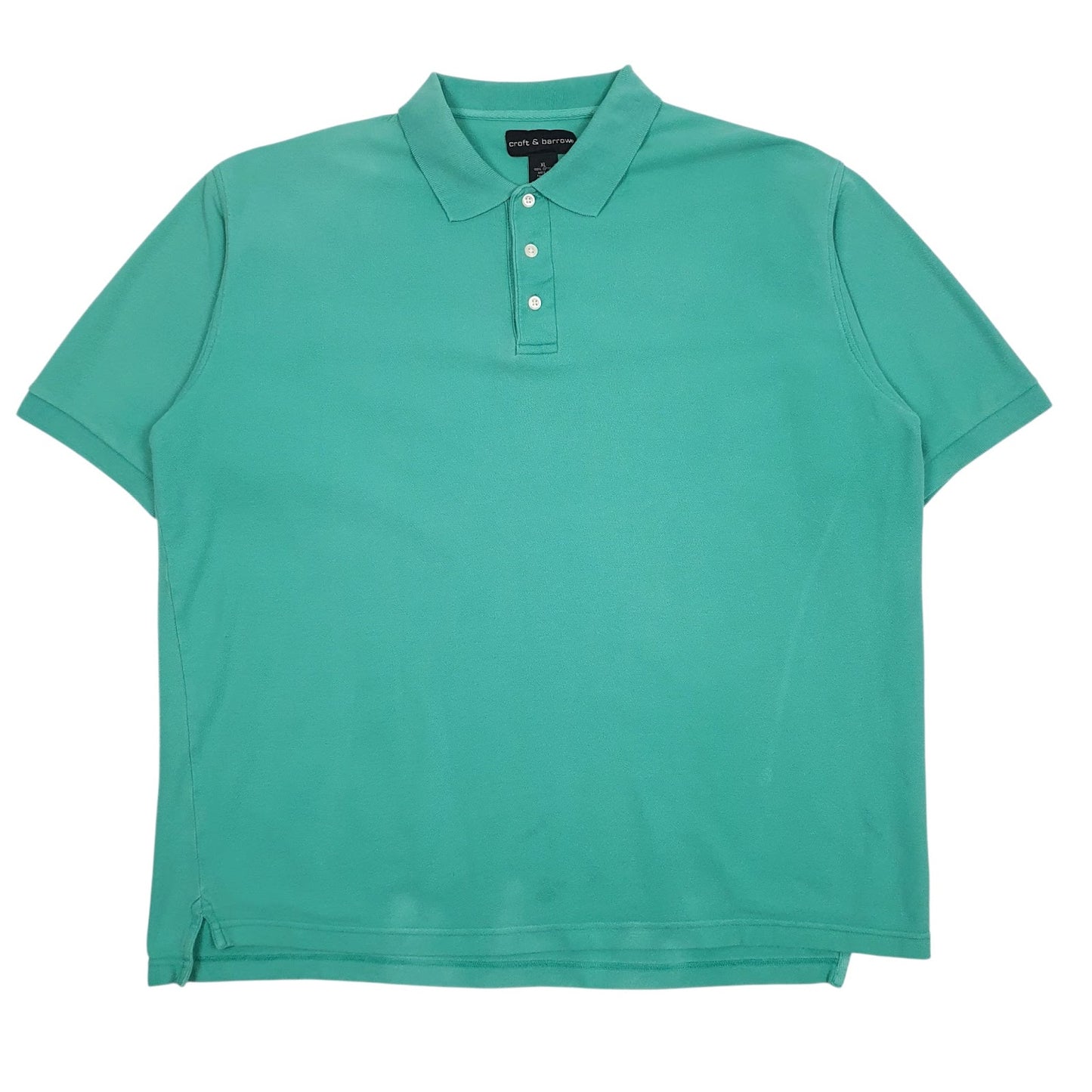 Mens Blue Croft & Barrow  Short Sleeve Polo Shirt