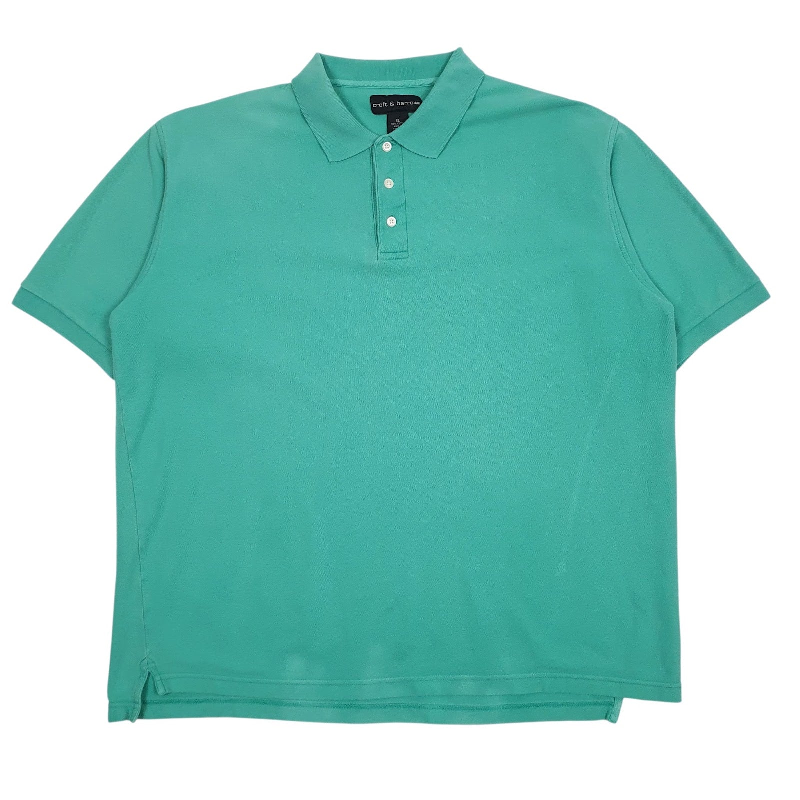 Mens Blue Croft & Barrow  Short Sleeve Polo Shirt