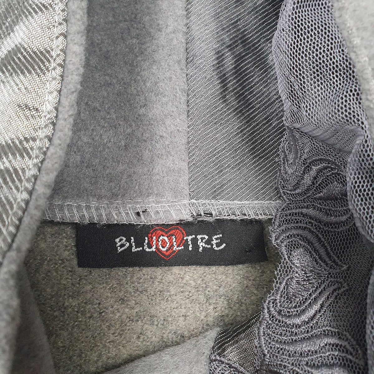 Womens Grey Bluoltre  Shoal Neck Jumper