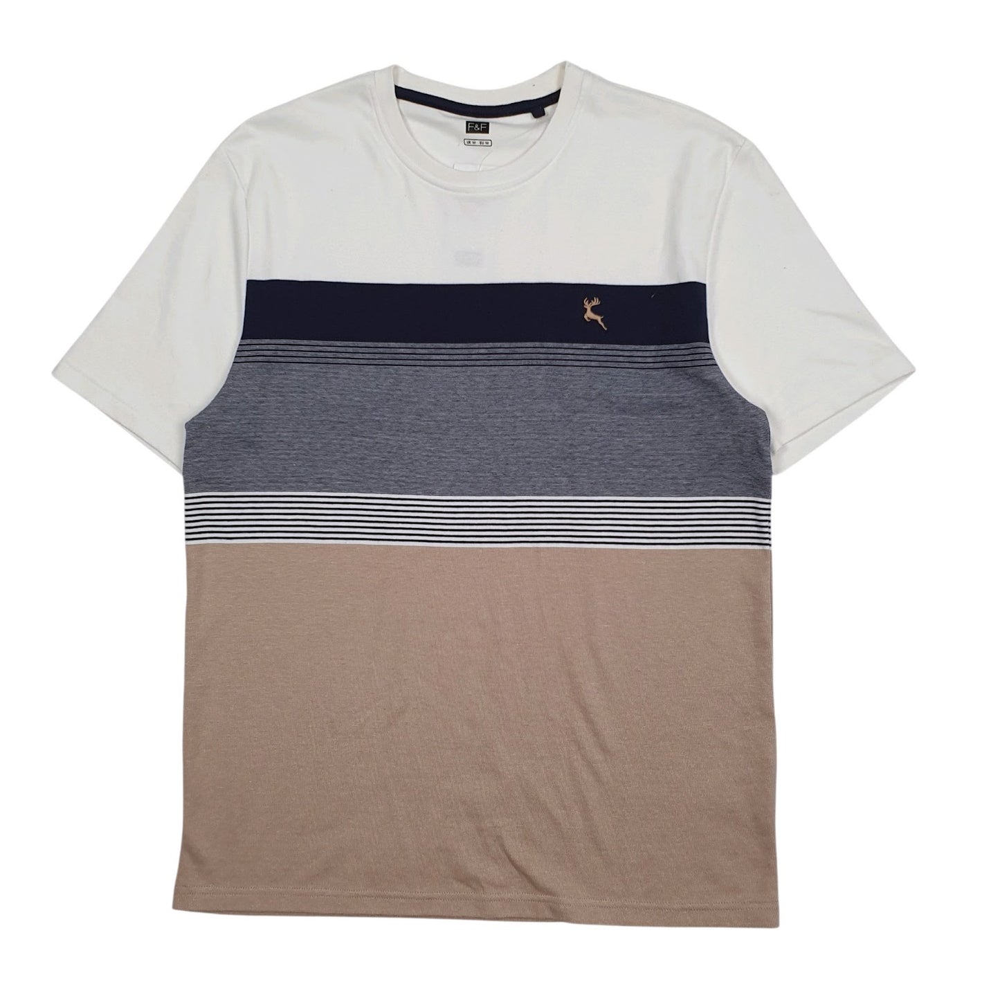 Mens Brown F&F  Short Sleeve T Shirt