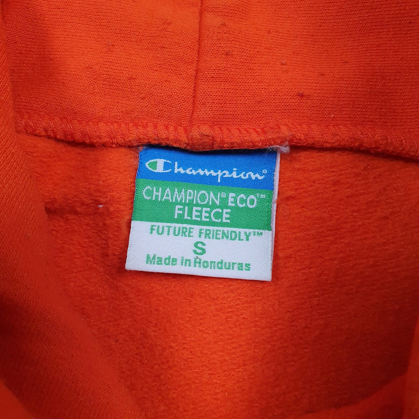 Mens Orange Champion Susquehanna University Hoodie Jumper