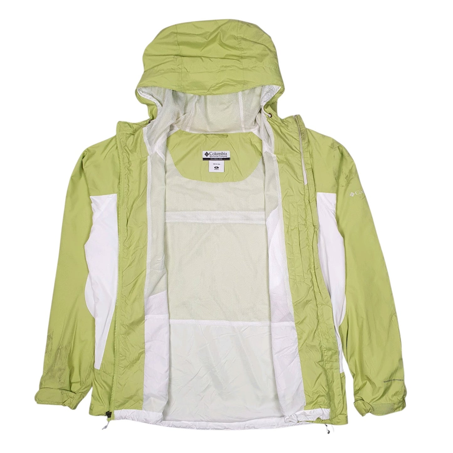 Womens Green Columbia Sportswear Company Omni-Shield Full Zip Coat