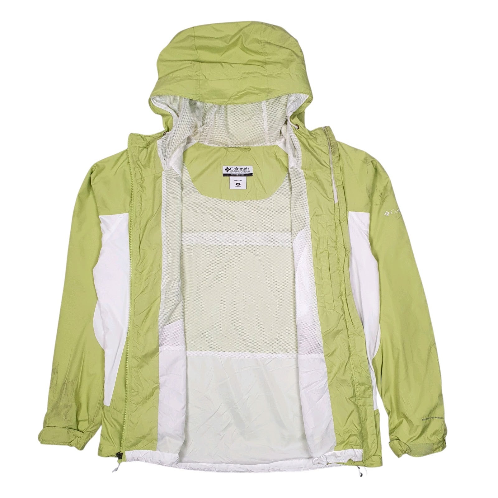Womens Green Columbia Sportswear Company Omni-Shield Full Zip Coat