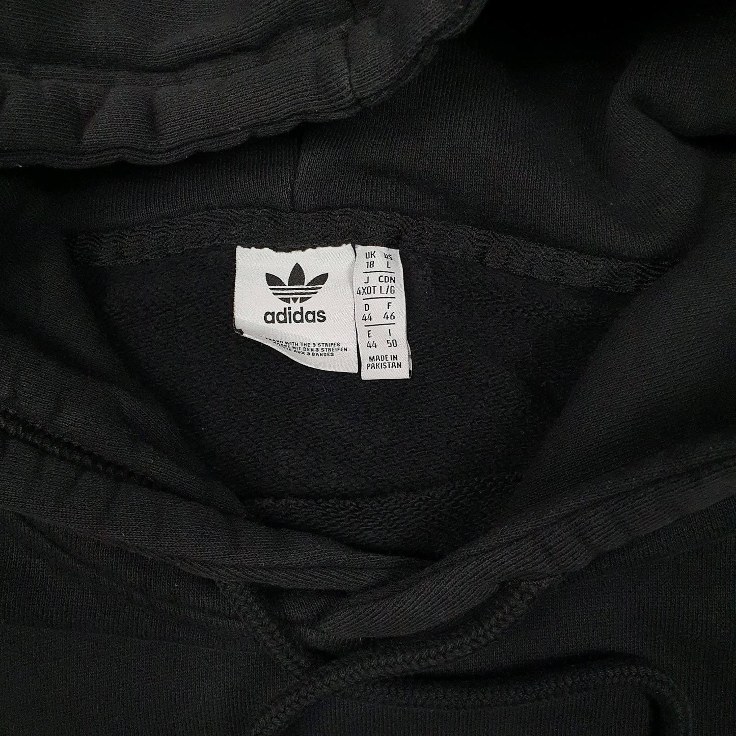 Womens Black Adidas  Hoodie Jumper