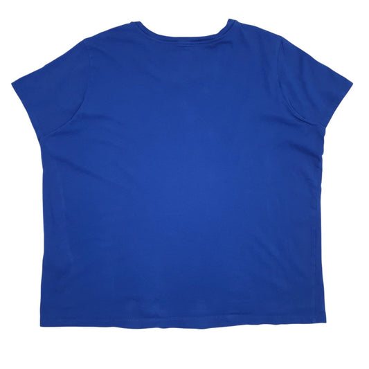 Womens Blue Levis Spellout  T Shirt