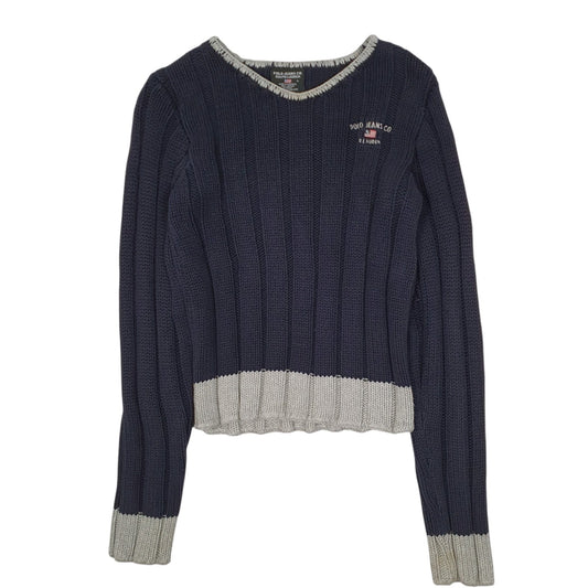 Womens Navy Ralph Lauren Polo Jeans Co Crewneck Jumper