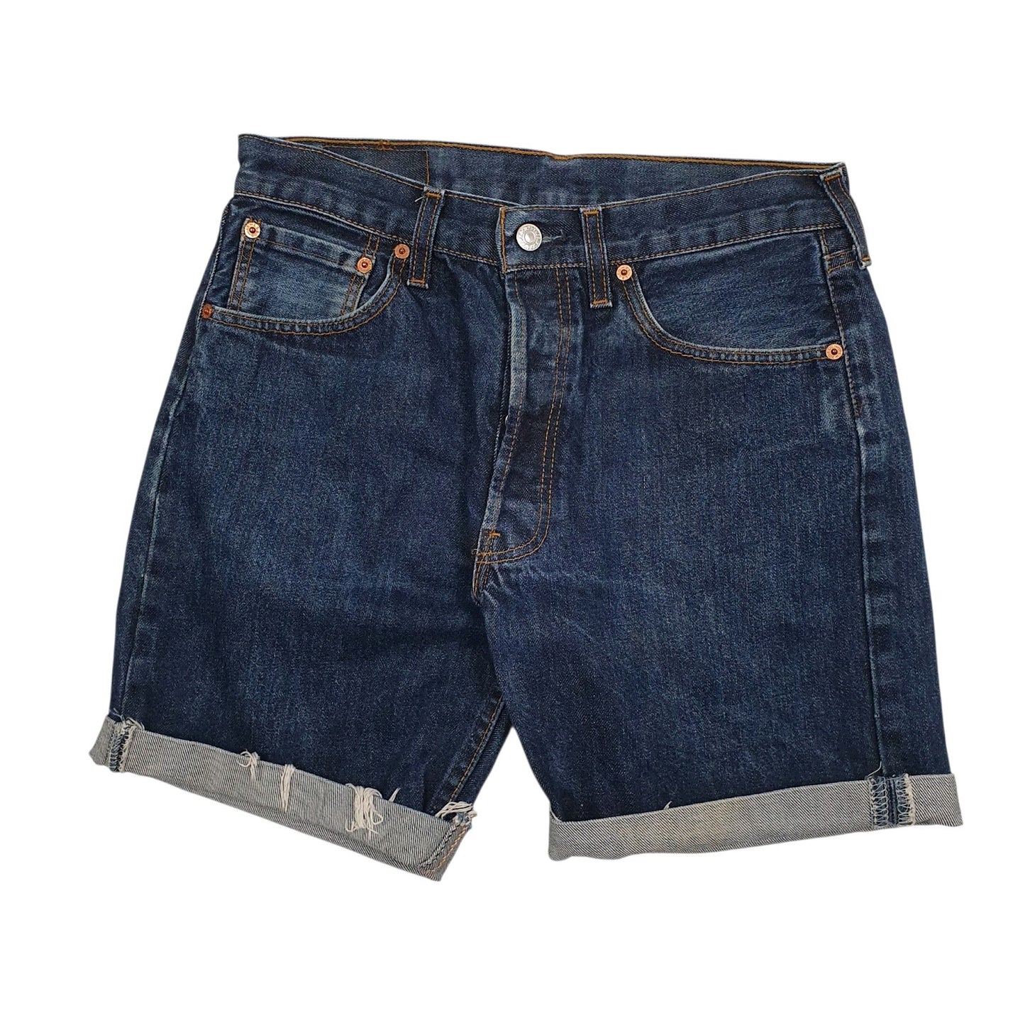 Mens Blue Levis 501 Vintage 00s Denim Shorts