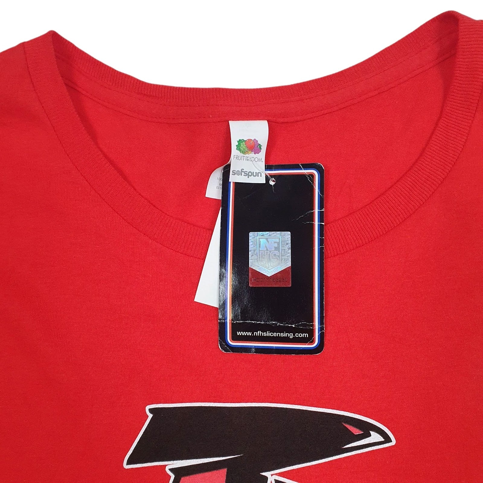 Mens Red Fruit Of The Loom Redwings St John  T Shirt