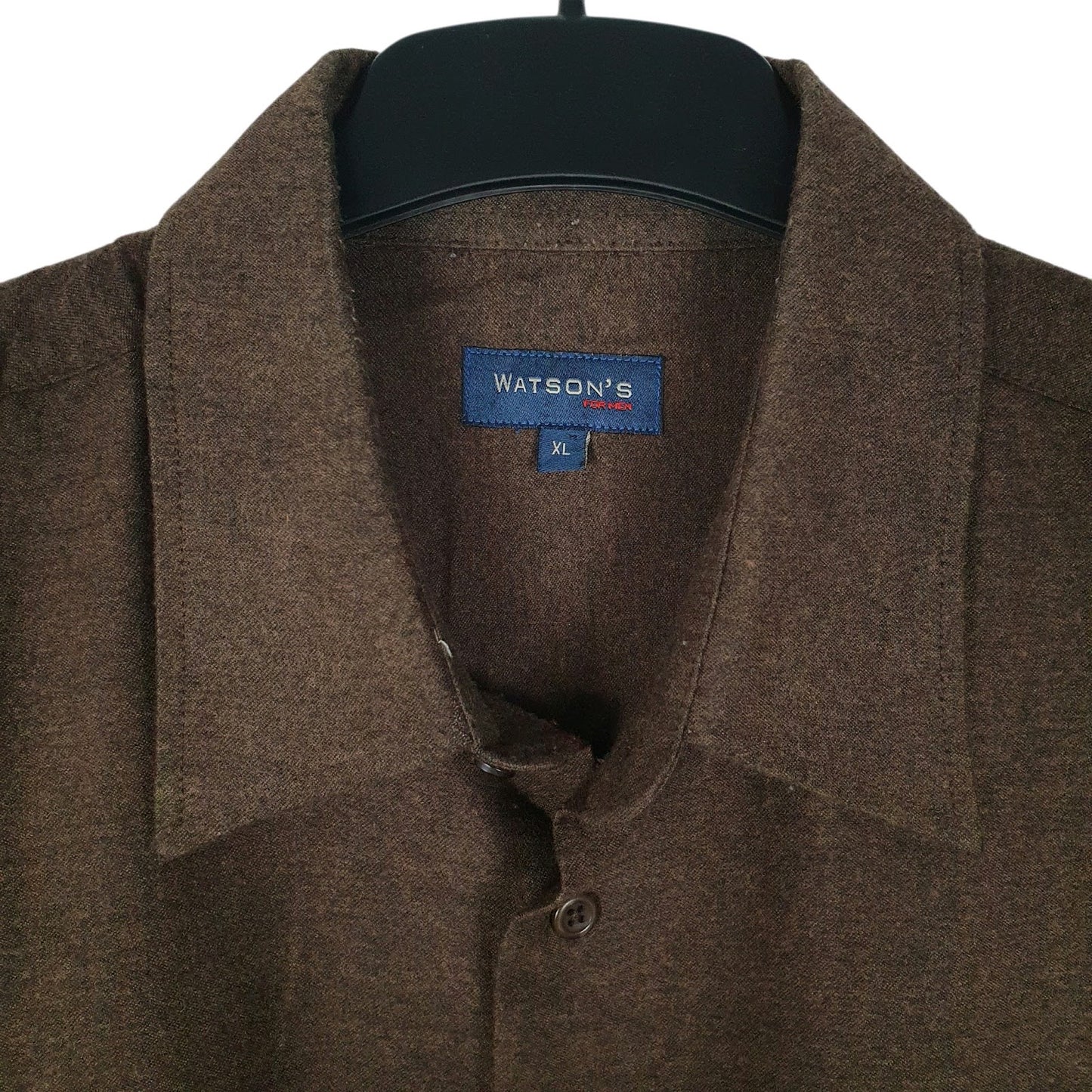 Mens Brown Watsons Flannel  Shirt