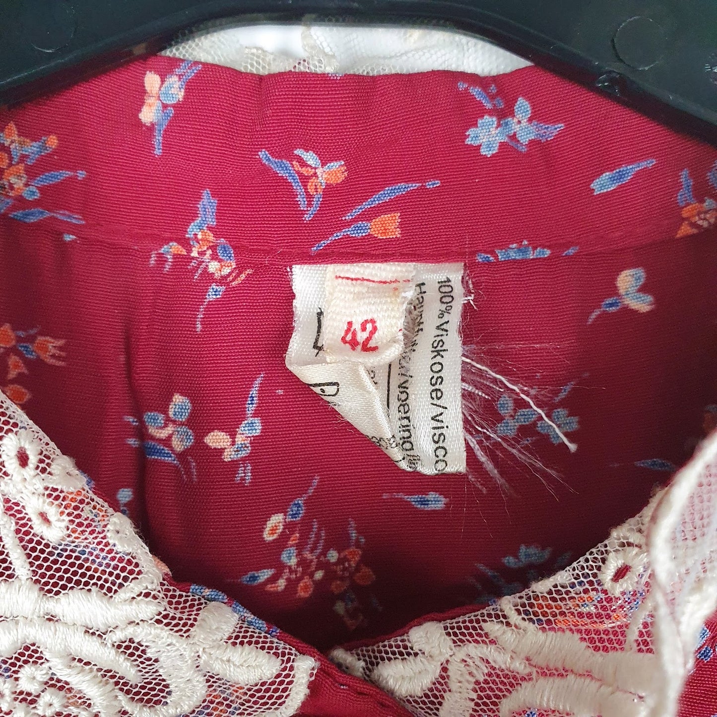 Womens Red Unbranded Floral Print  Dress