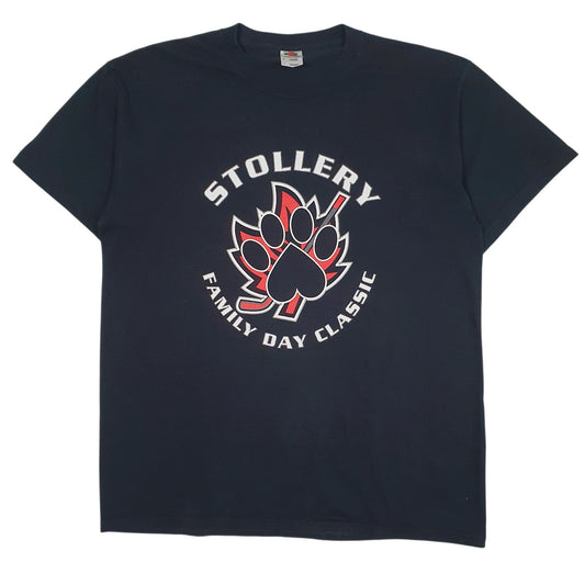 Mens Black Fruit Of The Loom  Short Sleeve T Shirt