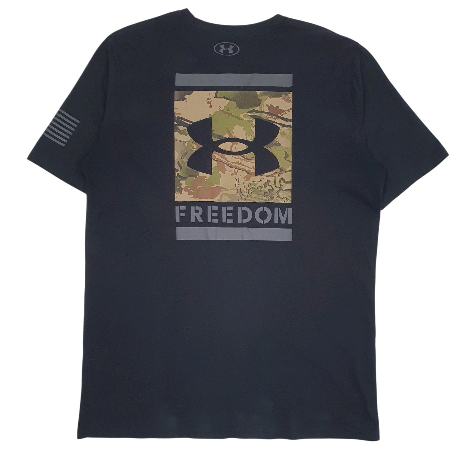 Mens Black Under Armour Heat Gear  T Shirt