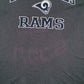 Mens Grey Majestic NFL Los Angeles Rams  T Shirt