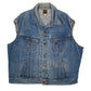 Mens Blue Lee Riders Vintage 90s Trucker Vest Gilet  Coat