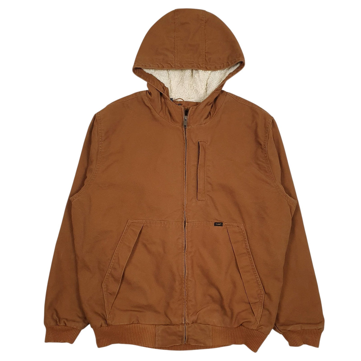 Mens Brown Lee Sherpa Lined  Coat