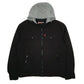 Mens Black Levis Windbreaker Hoodie  Coat