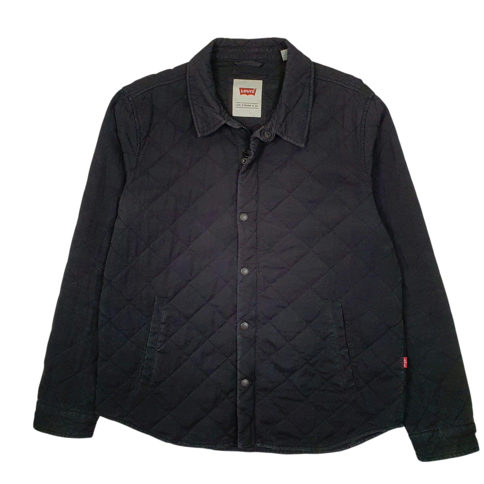 Mens Black Levis Windbreaker  Coat