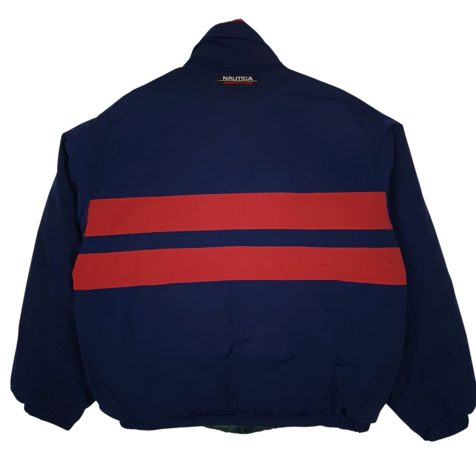 Mens Navy Nautica Competition Vintage 90s Reversible  Coat
