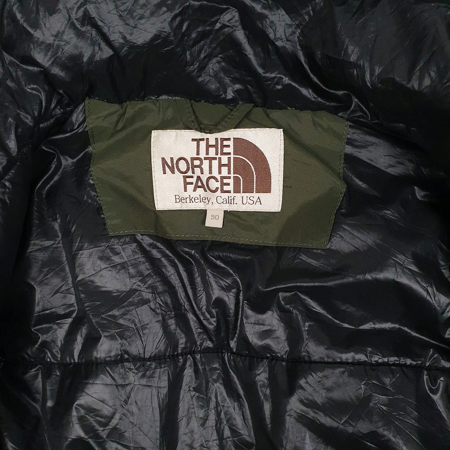 Mens Green The North Face White Label Parka Longline 800  Coat
