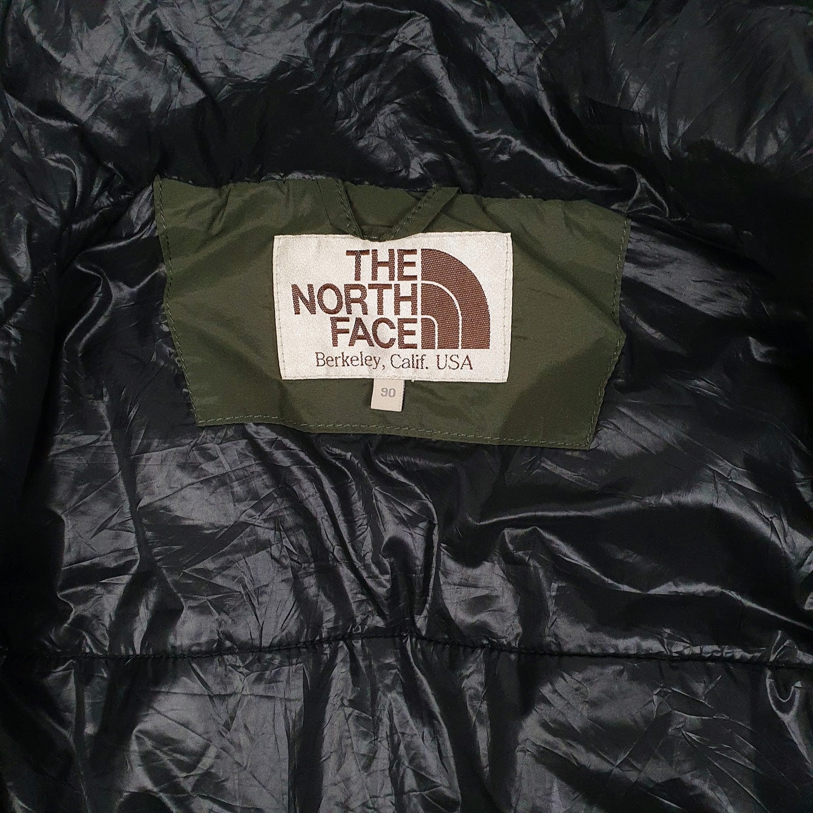 Mens Green The North Face White Label Parka Longline 800  Coat