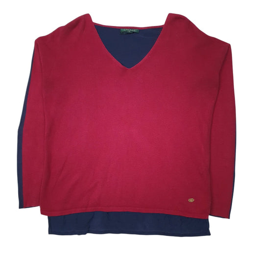Womens Red Lauren Ralph Lauren  V Neck Jumper