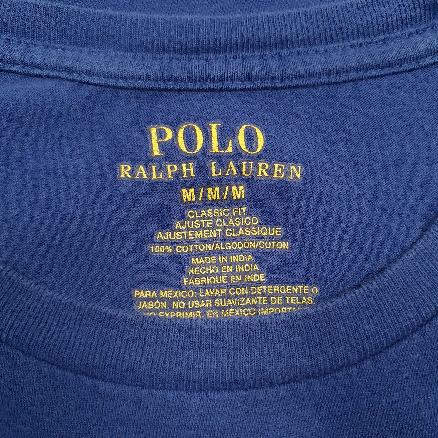 Mens Blue Polo Ralph Lauren   T Shirt