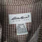 Mens Brown Eddie Bauer Flannel  Shirt