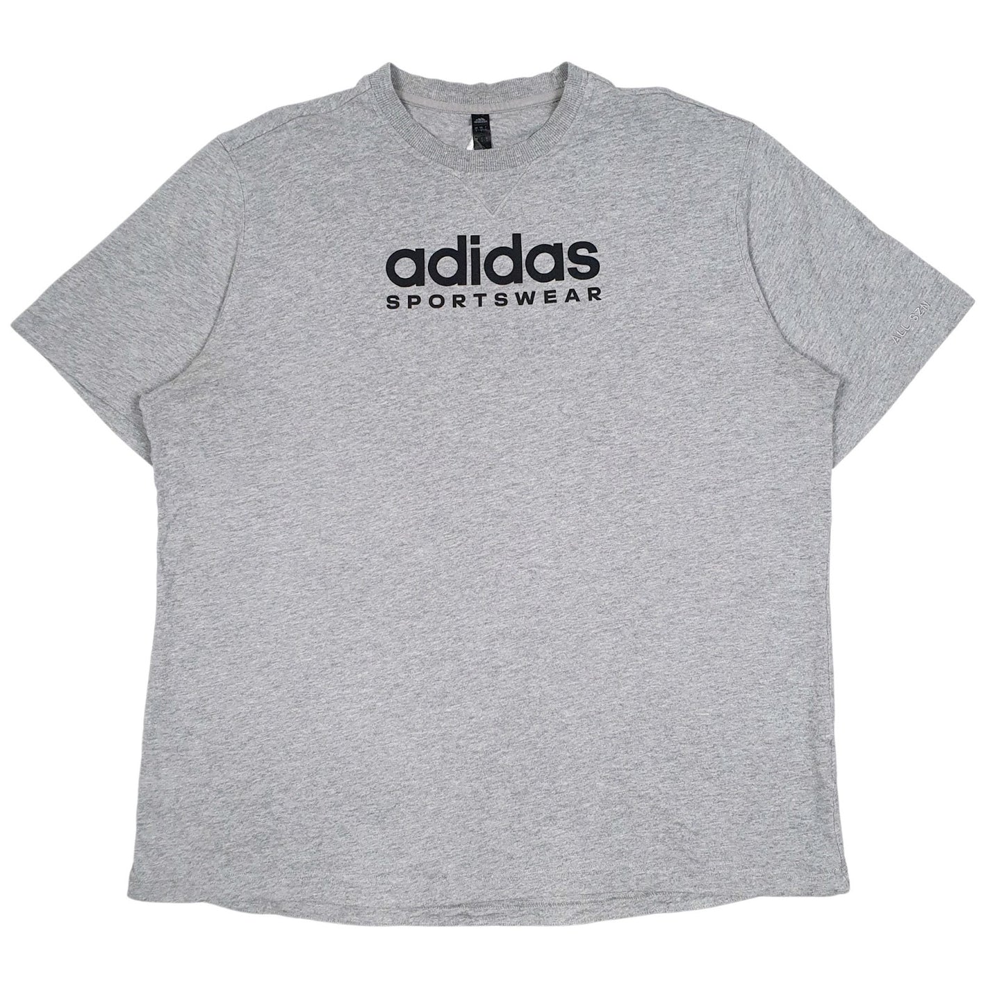 Mens Grey Adidas  Short Sleeve T Shirt