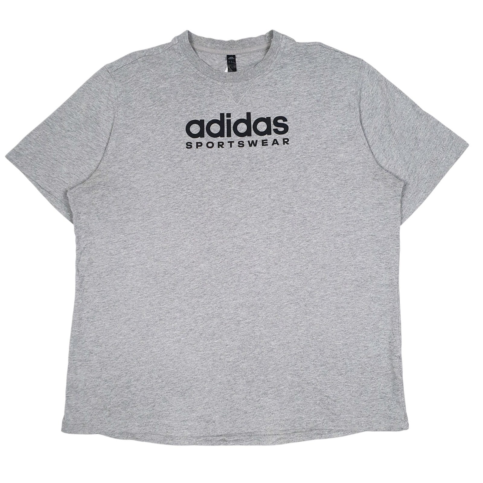 Mens Grey Adidas  Short Sleeve T Shirt