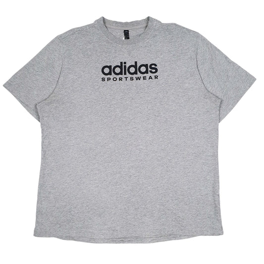 Mens Grey Adidas  Short Sleeve T Shirt