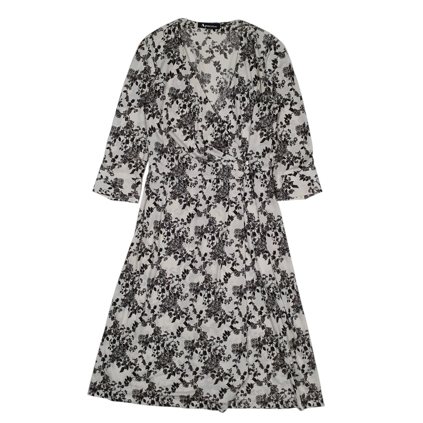 Womens White Aquascutum  Long Sleeve Dress