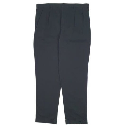Mens Black Polo Ralph Lauren Double Pleated Chino Trousers