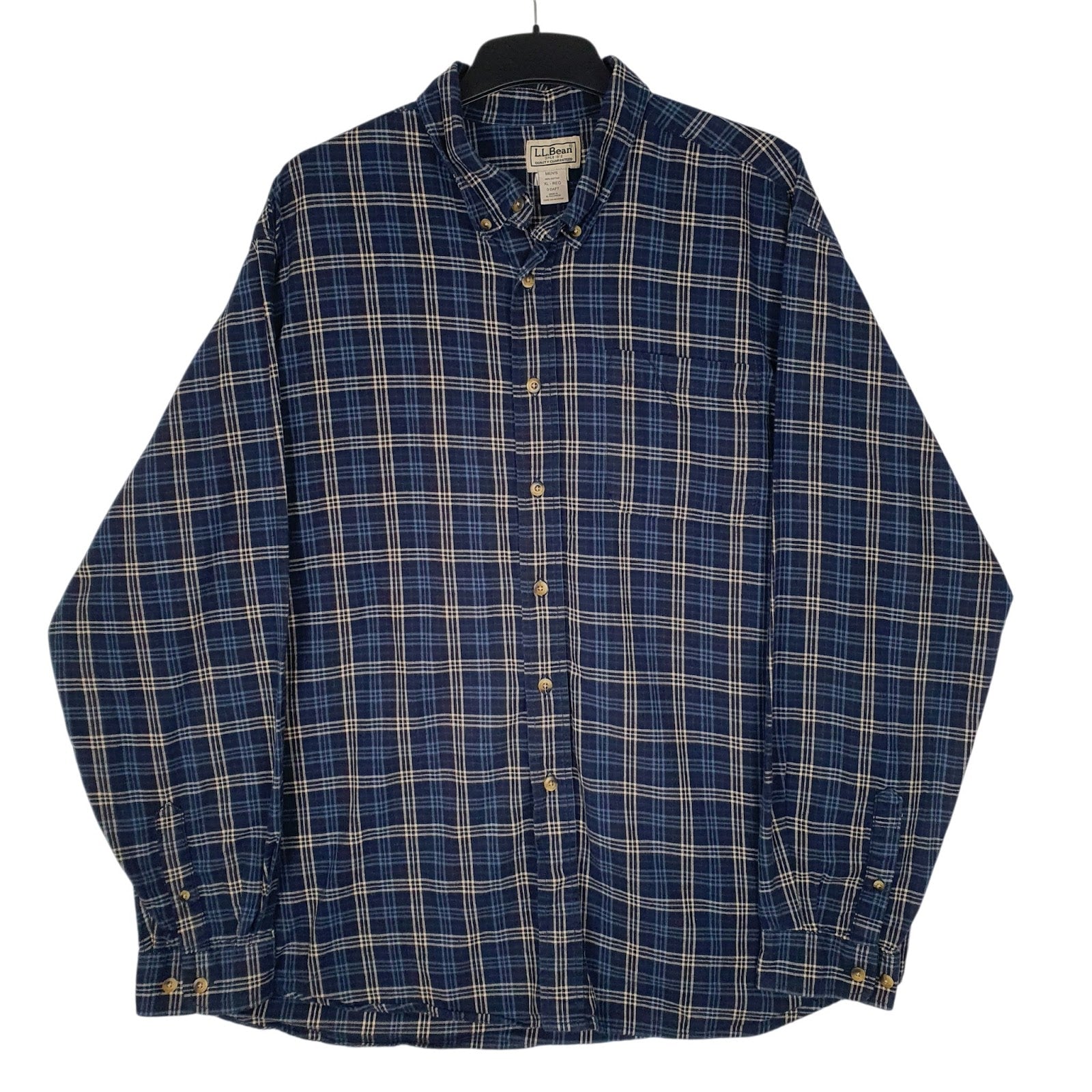 Mens Blue L.L.Bean  Long Sleeve Shirt