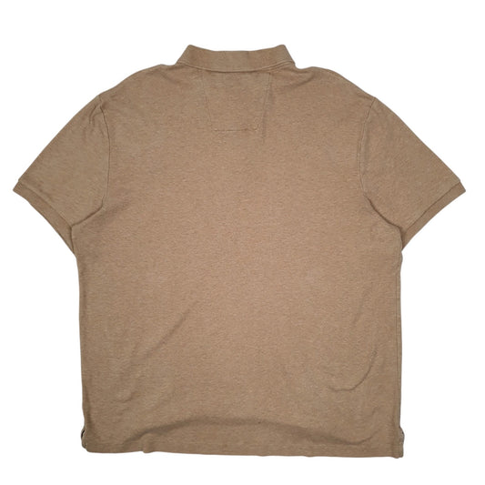 Mens Beige Nautica  Cardigan Polo Shirt