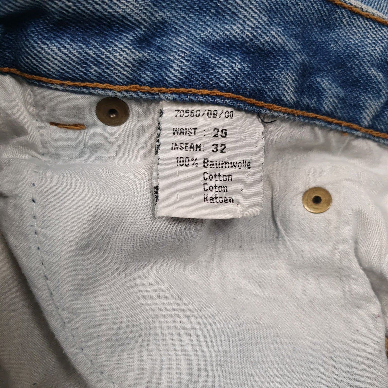 Mens Blue Seven Miles   Jeans