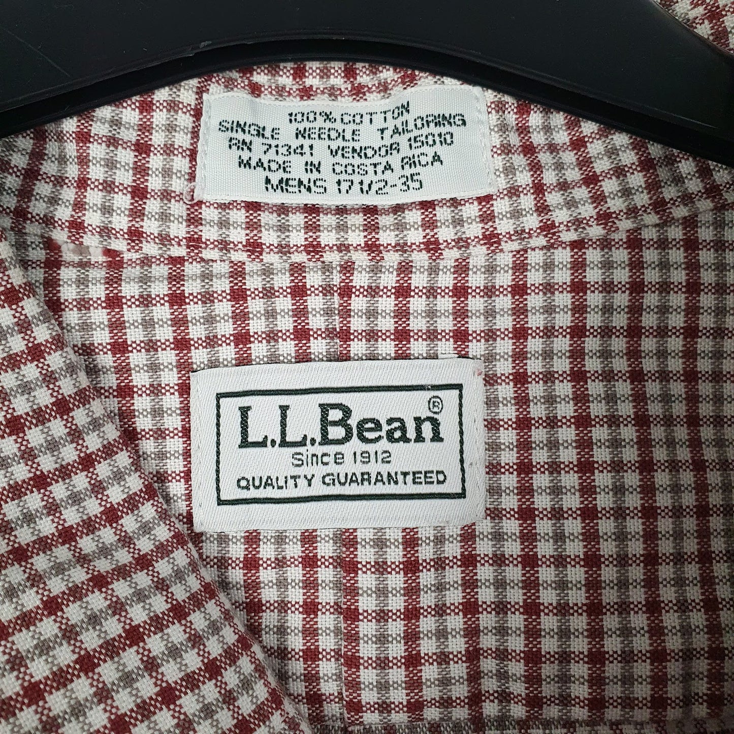 Mens Red L.L.Bean   Shirt