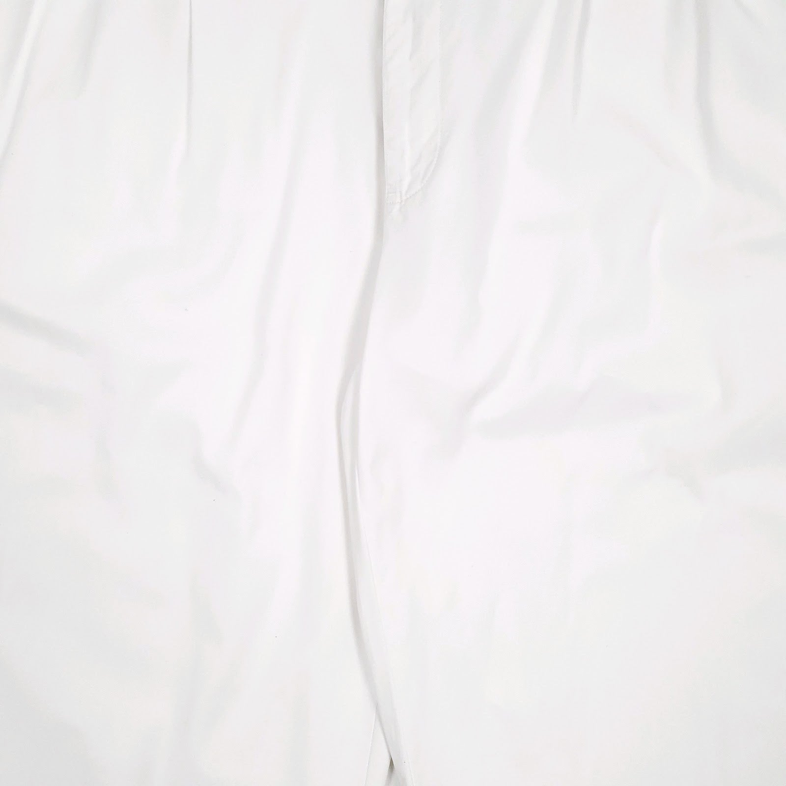 Mens White Polo Ralph Lauren Hammond Pant Double Pleated  Trousers