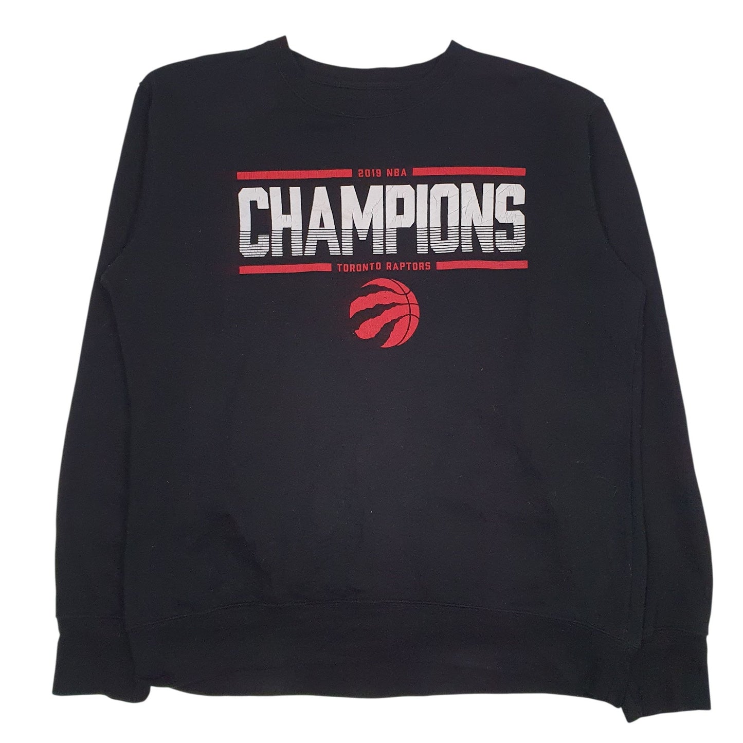 Mens Black NBA Toronto Raptors Champions Crewneck Jumper