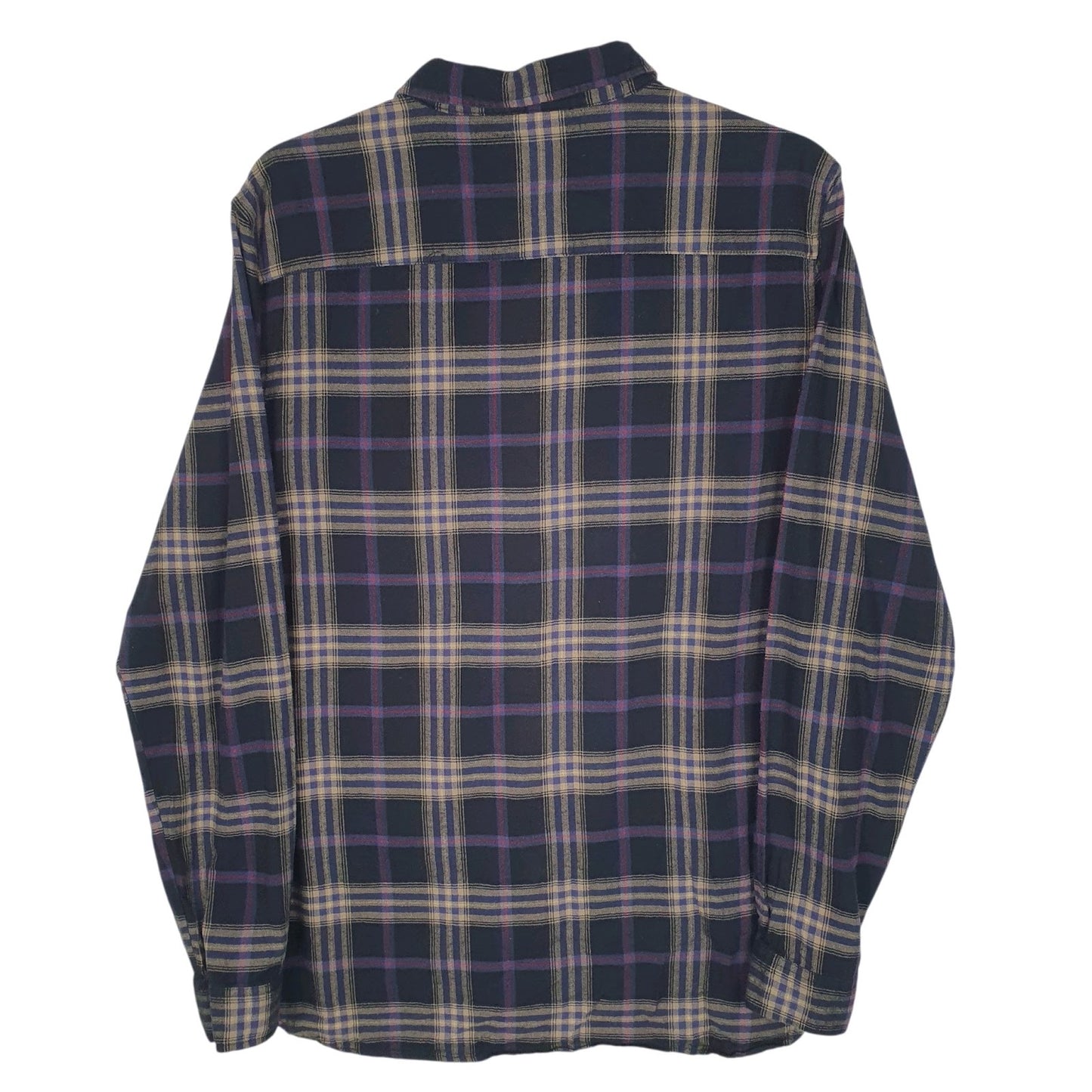 Mens Black Globe Flannel  Shirt