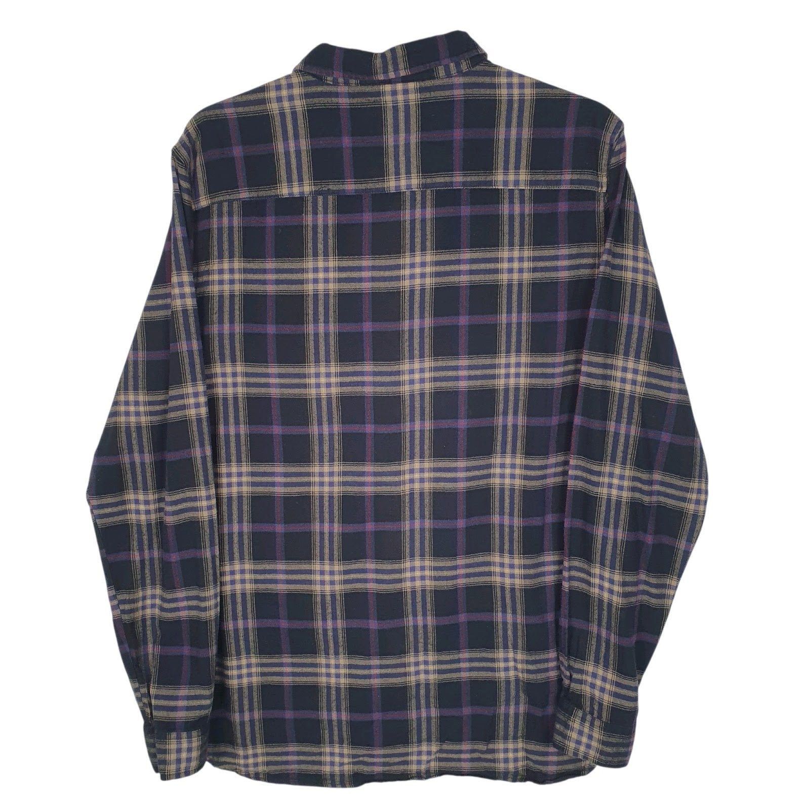Mens Black Globe Flannel  Shirt